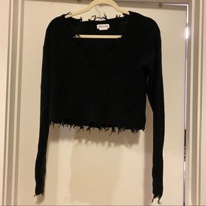 Lovers and friends distressed sweater